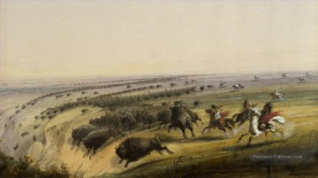 alfred jacob miller chasse buffalo walters Peinture à l'huile